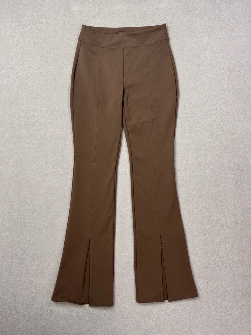 ALO Yoga Airbrush High Waist Flare Flutter Leggings with Front Slits, Size Small